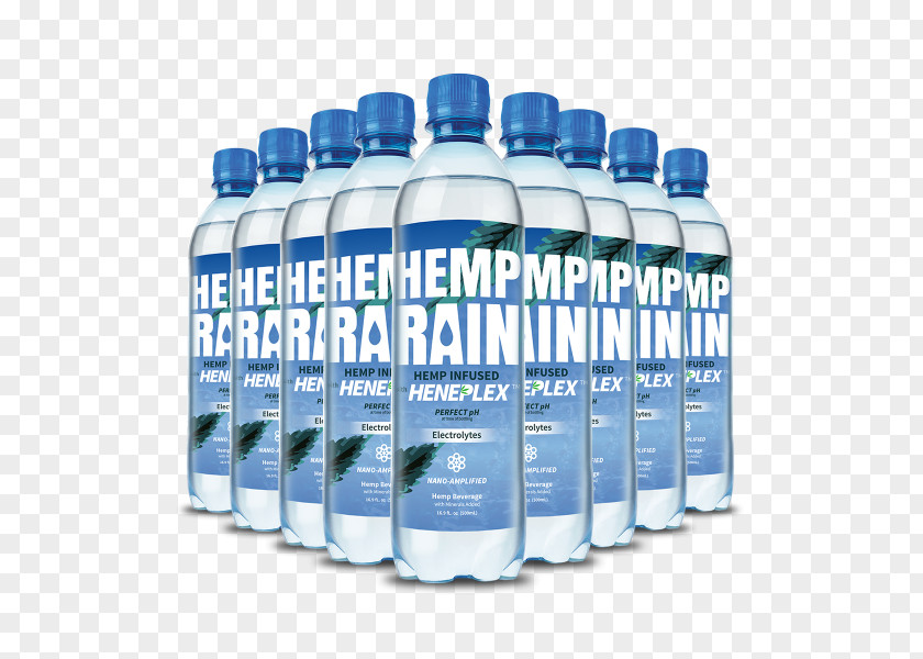 Water Hemp Rain Cannabidiol Bottled PNG