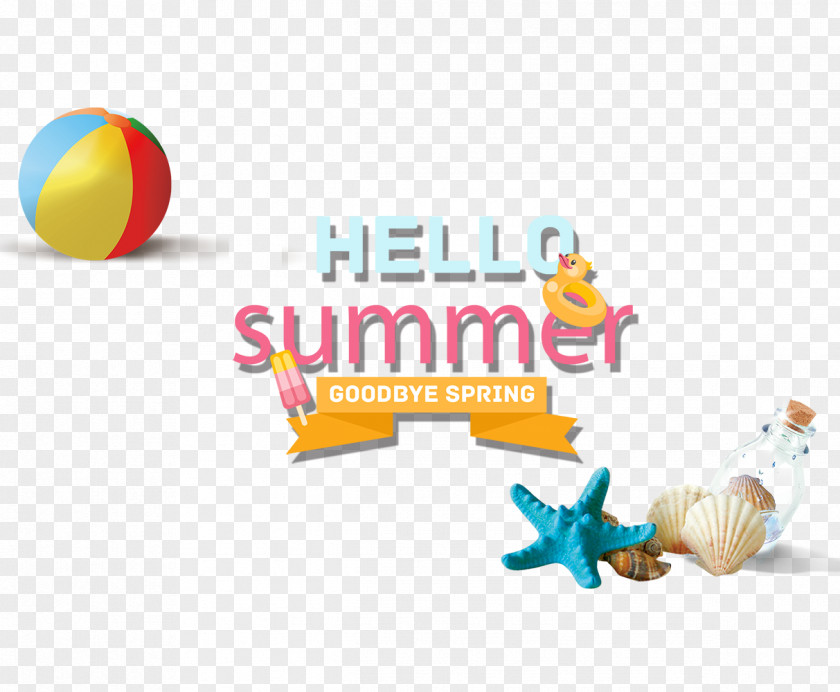Hello Summer Beach Vacation PNG