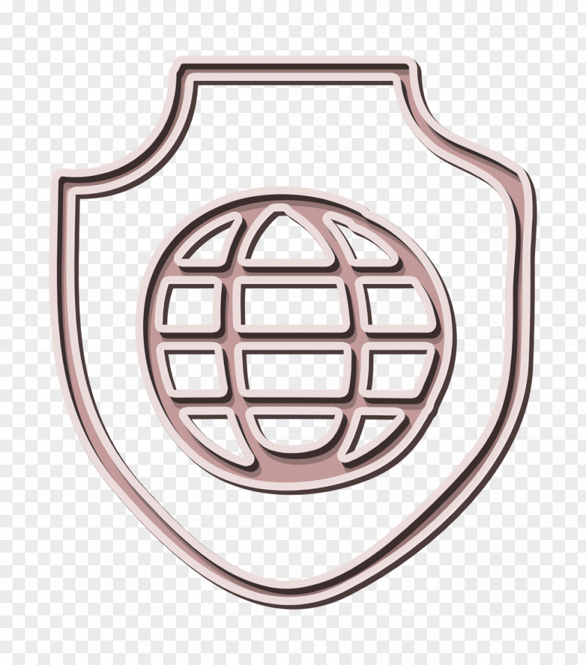 Logo Shield Global Icon Globe Protection PNG