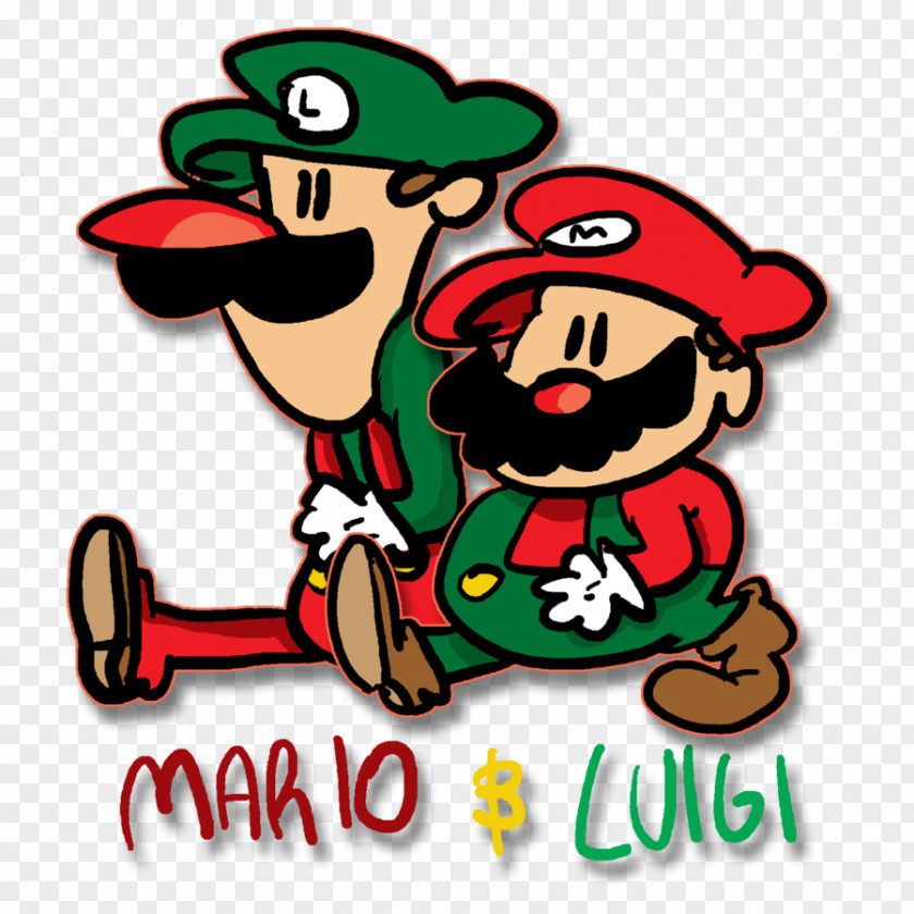 Mario E Luigi Christmas Cartoon Plant Character Clip Art PNG