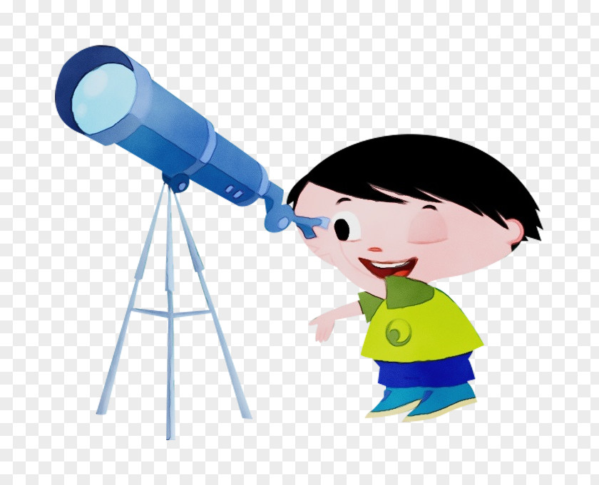 Telescope Child Communication Water Technology Behavior Design PNG