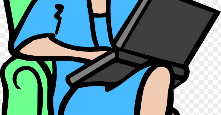Woman Chair Human Behavior Technology Cartoon Line Clip Art PNG