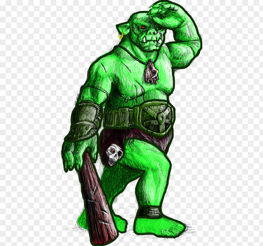 Half Orc Clip Art Illustration Openclipart Free Content PNG