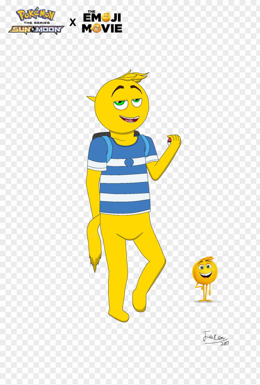 Smiley Ash Ketchum Emoji Character Fan Art PNG