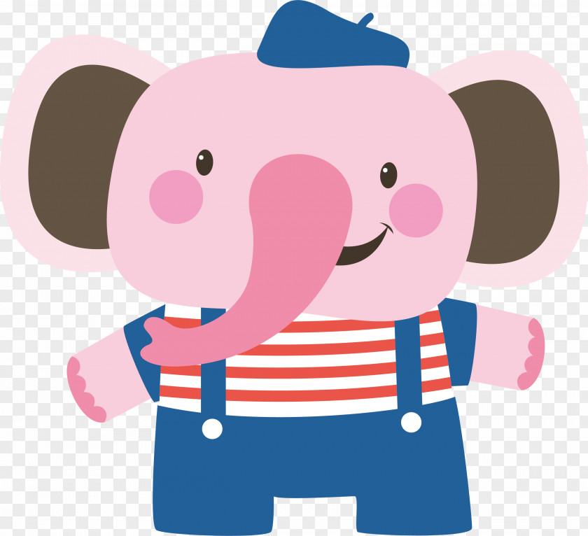 Vector Cute Elephant PNG