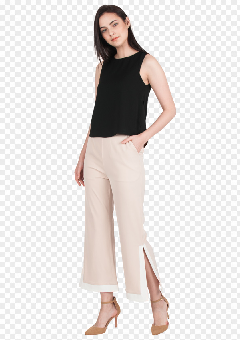 Beige Trousers Waist Jeans Pants Dress PNG