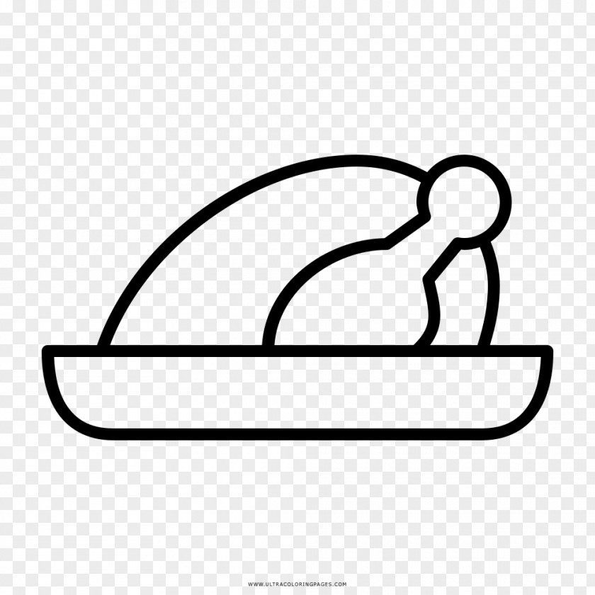 Chicken Roast Coloring Book Drawing As Food PNG