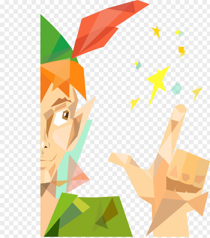 Peter Pan Graphic Design Paper PNG