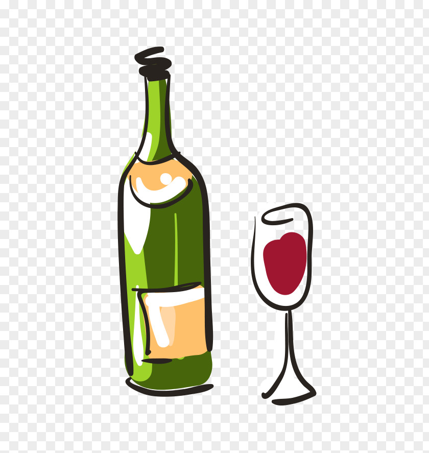 Vector Cartoon Hand-painted Wine Red Beer Coq Au Vin PNG