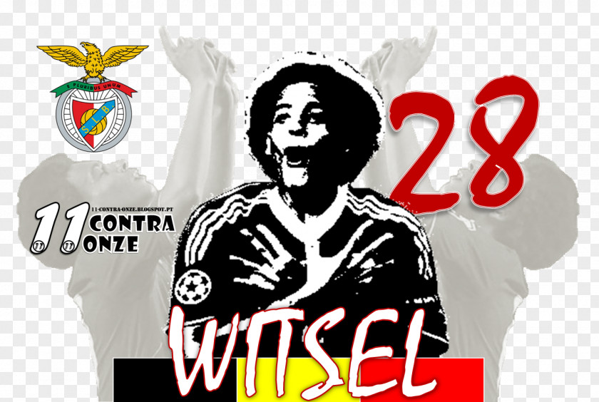 Axel Witsel T-shirt S.L. Benfica Logo Font PNG
