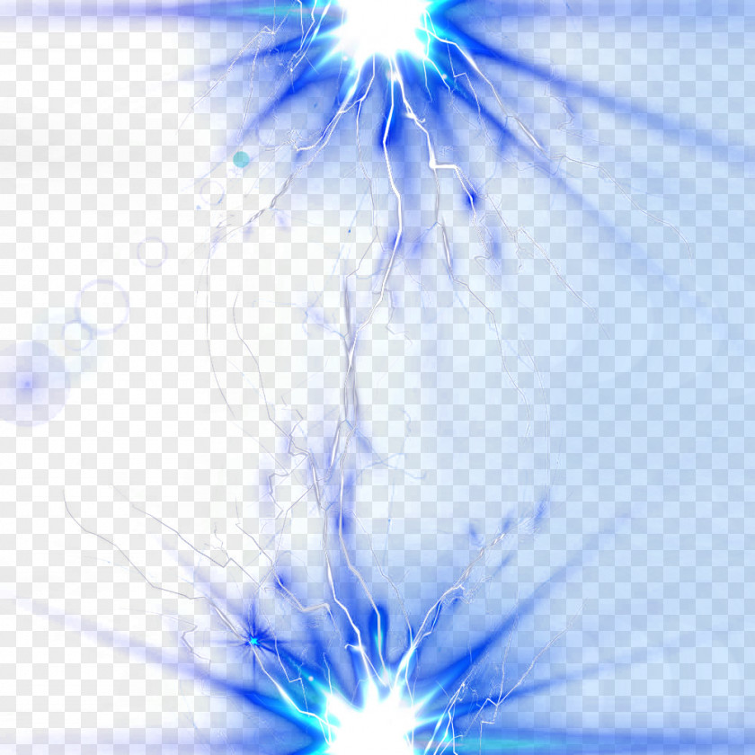 Lightning Blue Light Effect PNG blue light effect clipart PNG