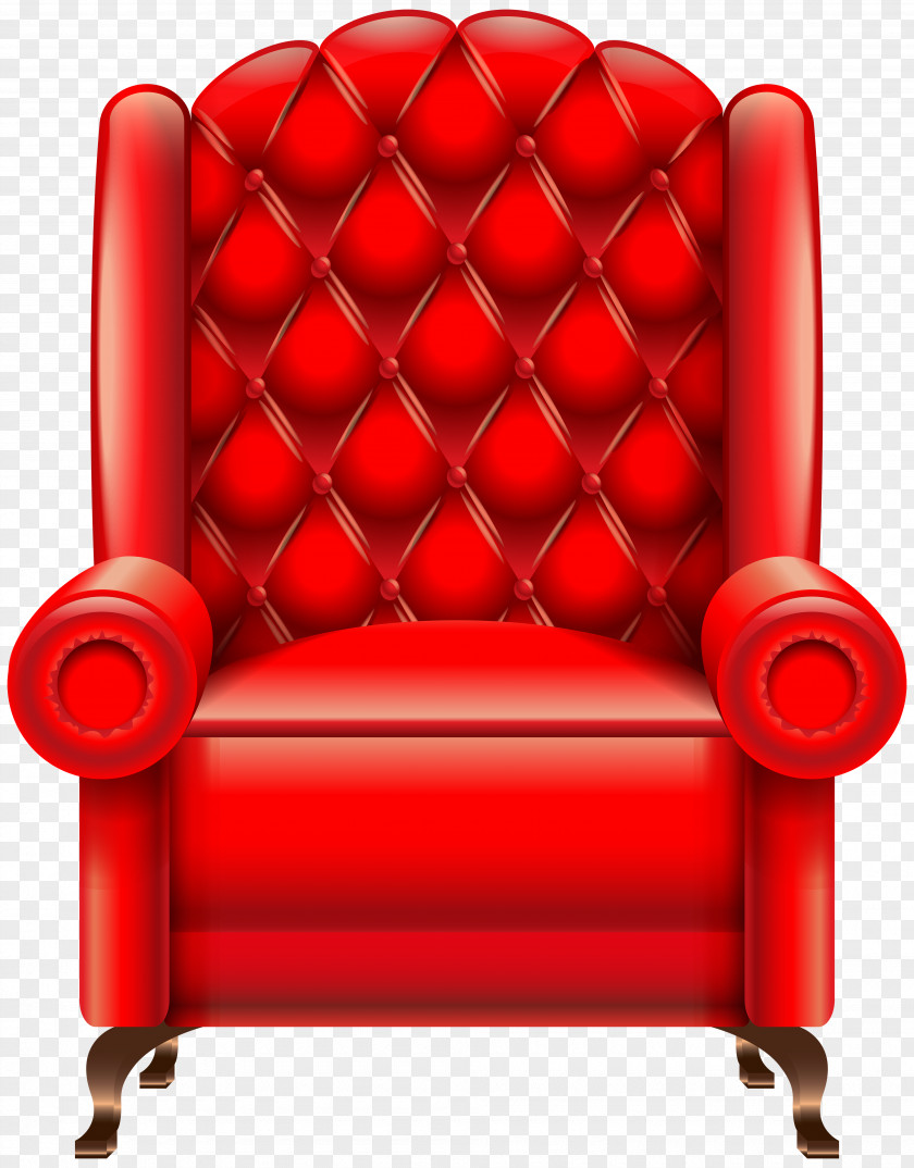 Red Armchair Transparent Clip Art Image Chair Table PNG