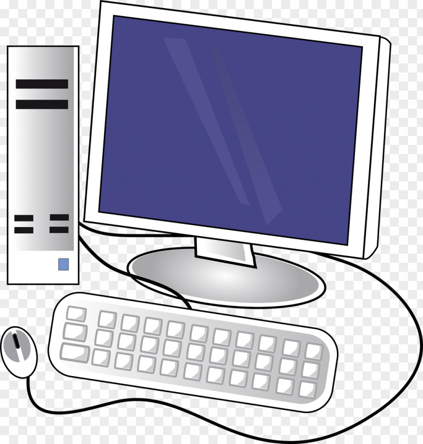 Computer Desktop Pc Keyboard Computers Personal Clip Art PNG