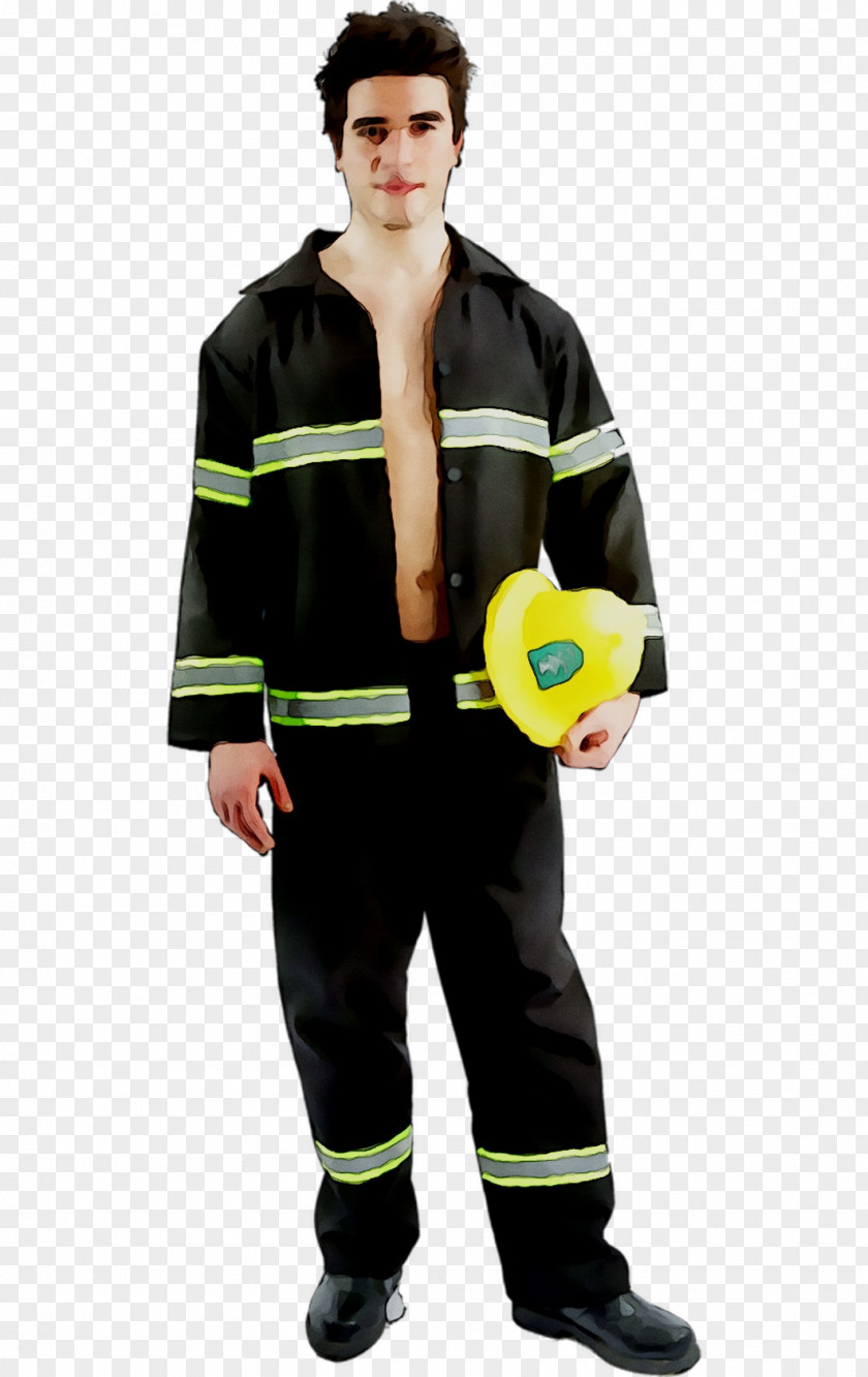 Costume Firefighter Yellow Bunker Gear Clothing PNG