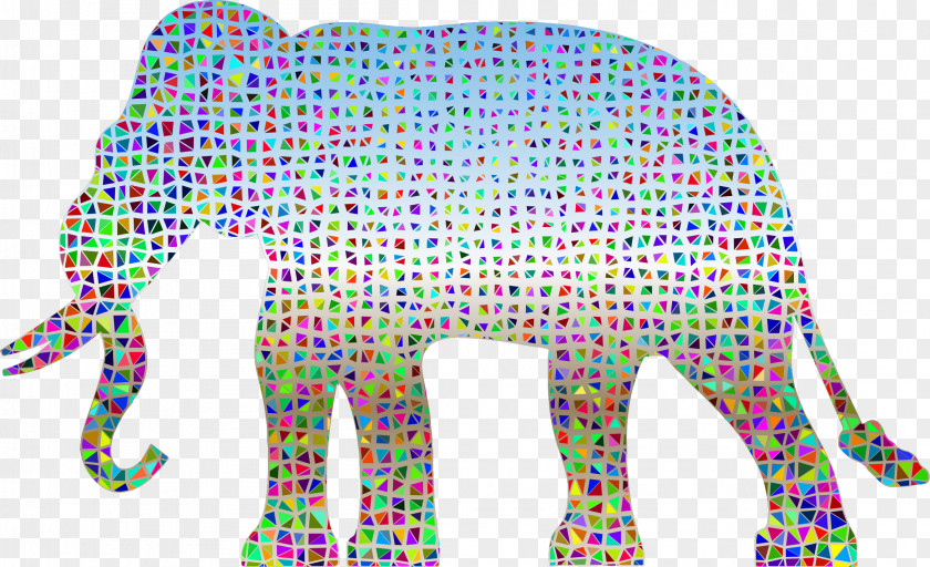Elephant Low Poly Clip Art PNG