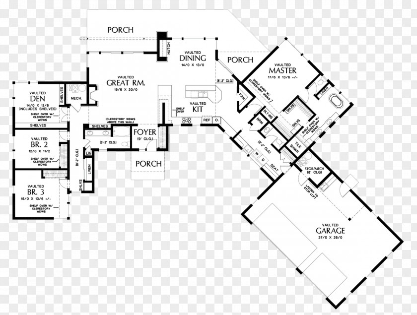 House Arrangement Floor Plan PNG