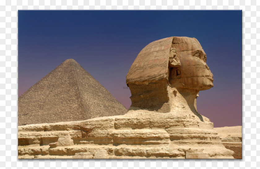 Pyramid Great Sphinx Of Giza Cairo Necropolis Wonders The World PNG