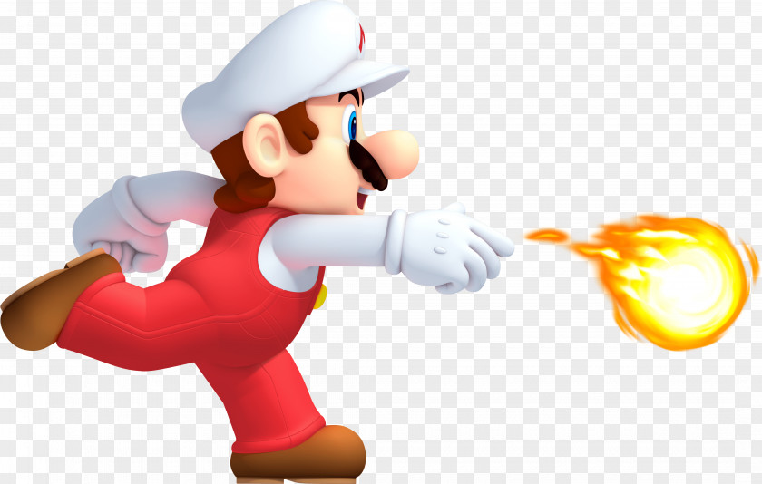Fireball Mario New Super Bros. 2 Wii U PNG