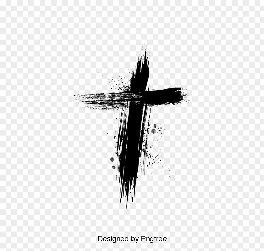 Painting Cross Euclidean Vector Image PNG