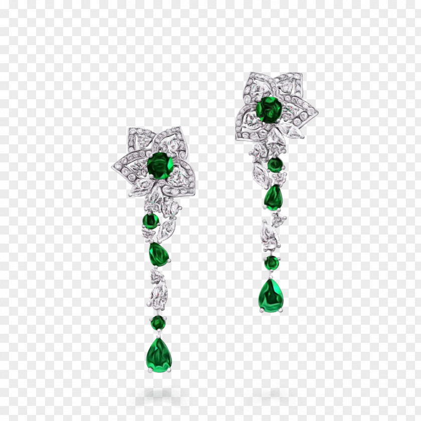 Emerald Earring Gemstone Jewellery Diamond PNG