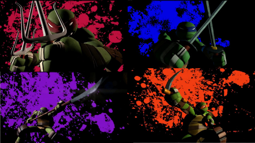 Ninja Turtles Leonardo Raphael Donatello Splinter Michelangelo PNG