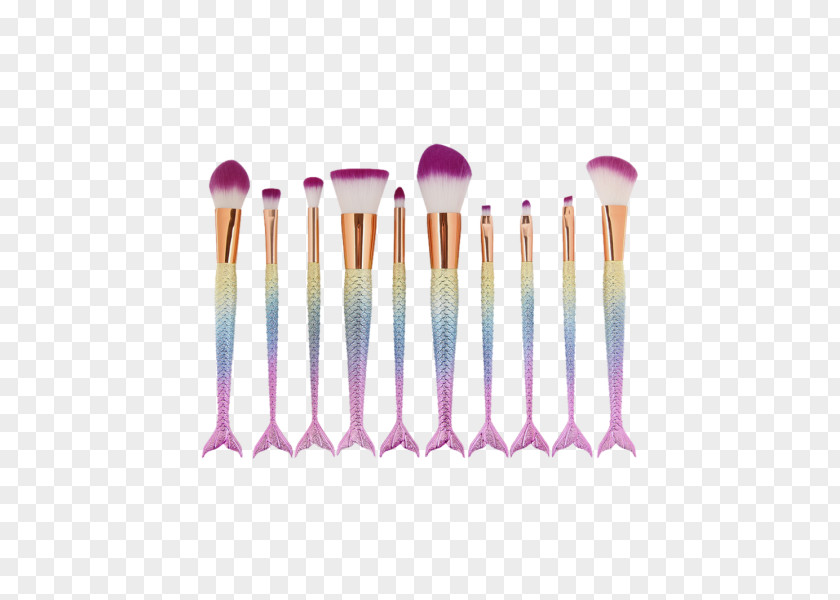 Partial Flattening Makeup Brush Amazon.com Cosmetics Mermaid PNG