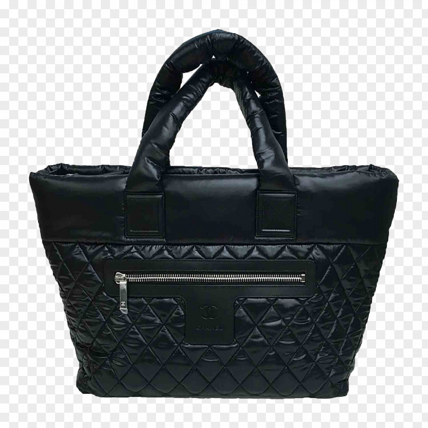 CHANEL Black Chanel Shoulder Bag Tote Handbag PNG