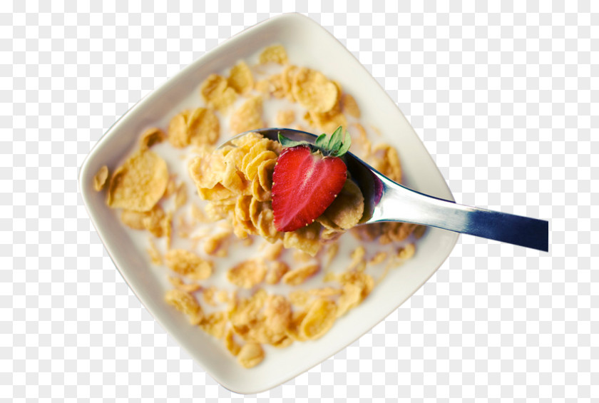 Free Milk Oatmeal Buckle Breakfast Cereal Muesli Corn Flakes PNG