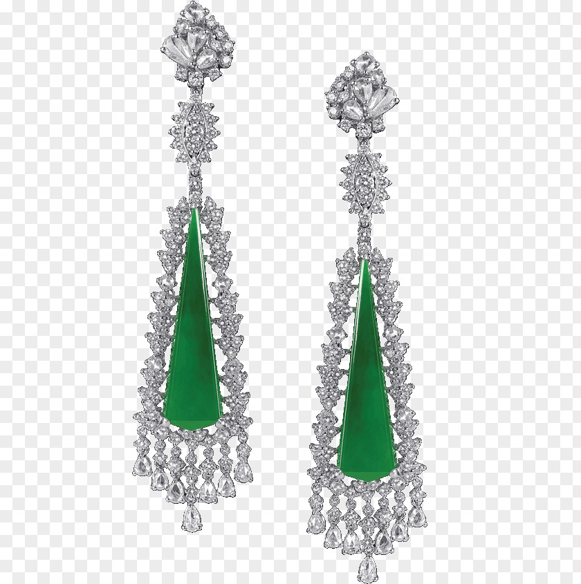 Hong Kong Style Classics Emerald Earring Christmas Tree Body Jewellery PNG