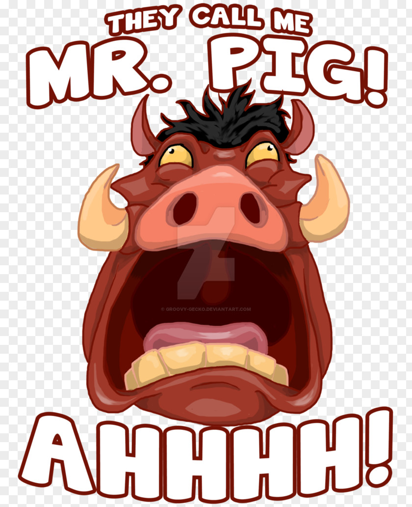 Pig Timon And Pumbaa Drawing Snout PNG
