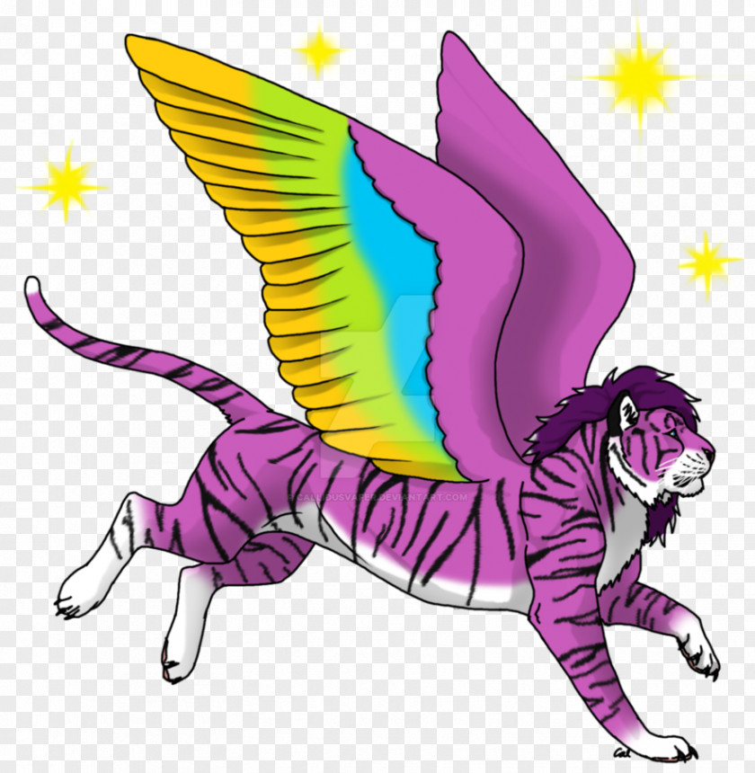 Tiger Fire Legendary Creature Pink M Supernatural Clip Art PNG