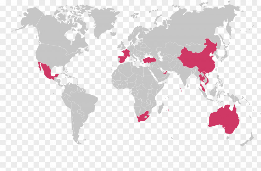 World Map Globe Choropleth PNG