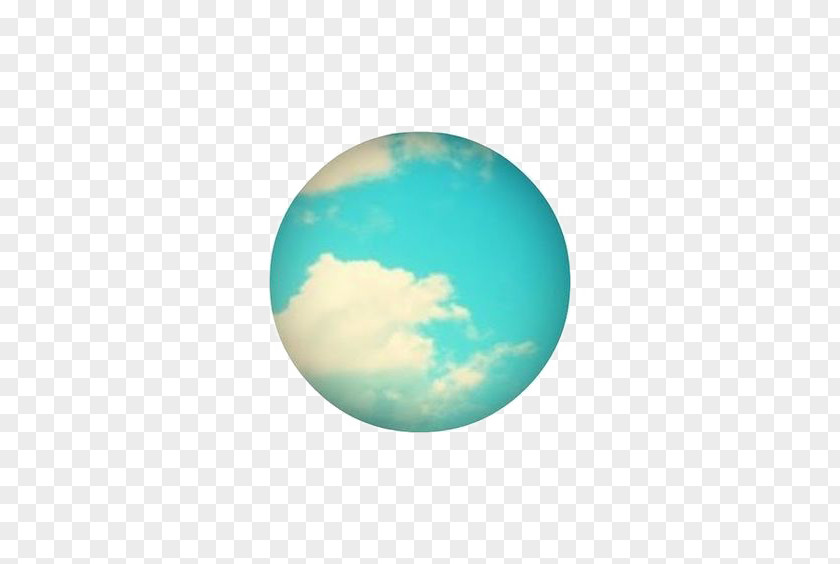 Blue Planet Turquoise Sky Sphere Wallpaper PNG