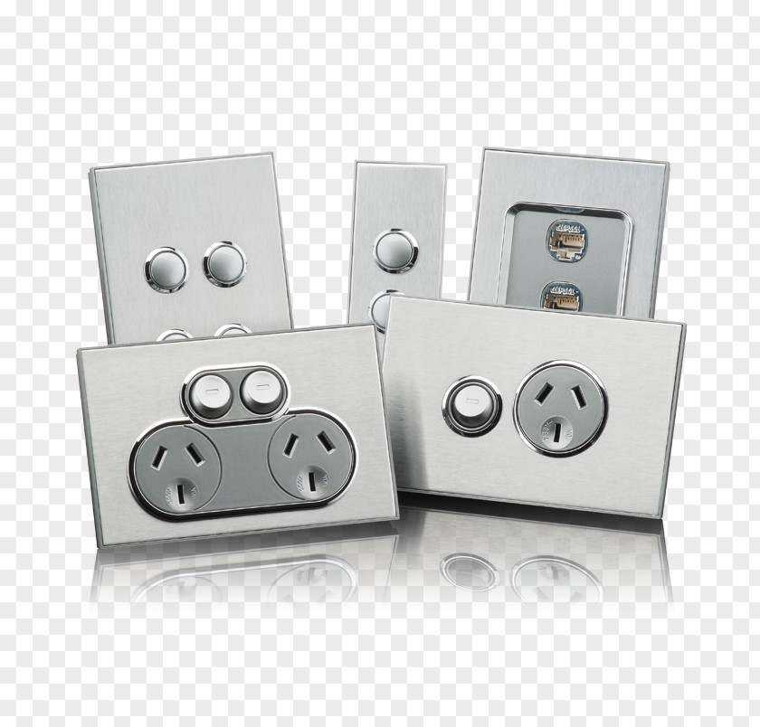 Clipsal Push-button Electrical Switches Dimmer AC Power Plugs And Sockets PNG