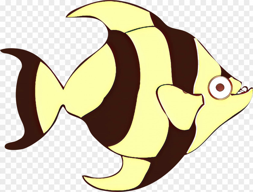 Logo Pomacentridae Cartoon Clip Art Yellow Fish Butterflyfish PNG