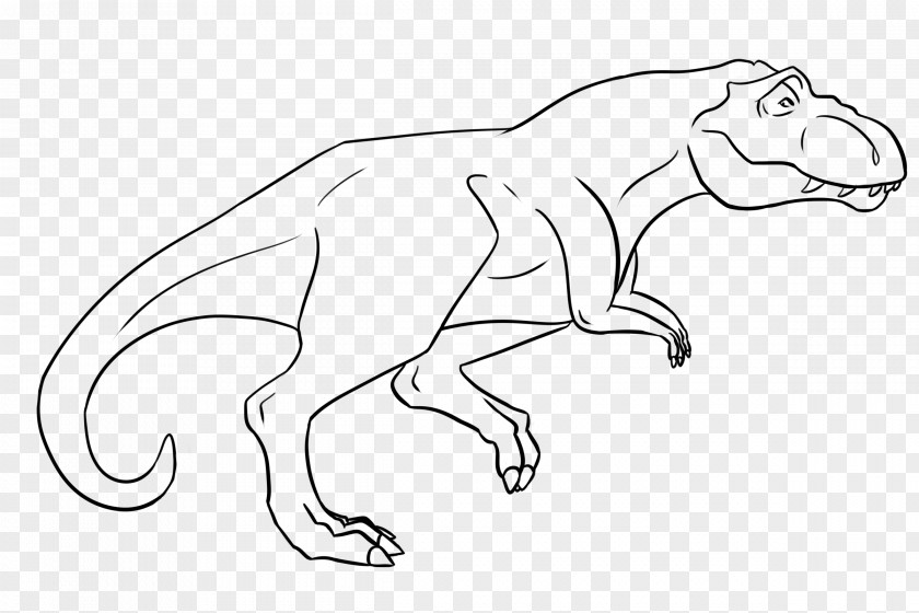 Simple Black And White Painting Tyrannosaurus Deinonychus Drawing Dinosaur Alamosaurus PNG