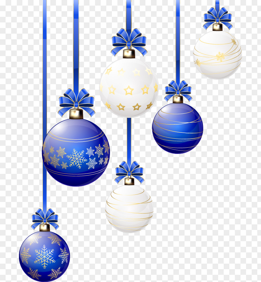Beautiful Blue Bell Christmas Ornament Decoration And White Pottery PNG