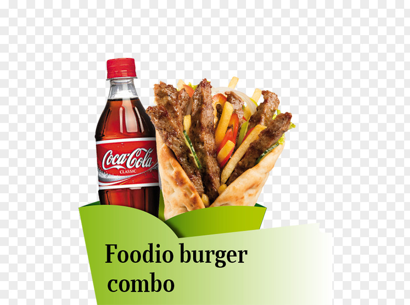 Burguer Combo Fizzy Drinks Coca-Cola Fast Food Flavor Plastic Bottle PNG