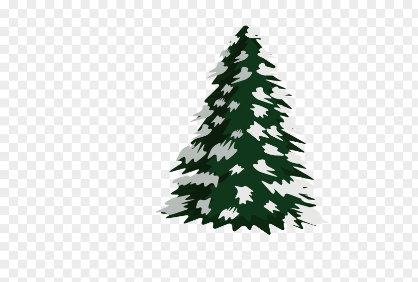 Cartoon Green Christmas Tree Drawing Pine Clip Art PNG