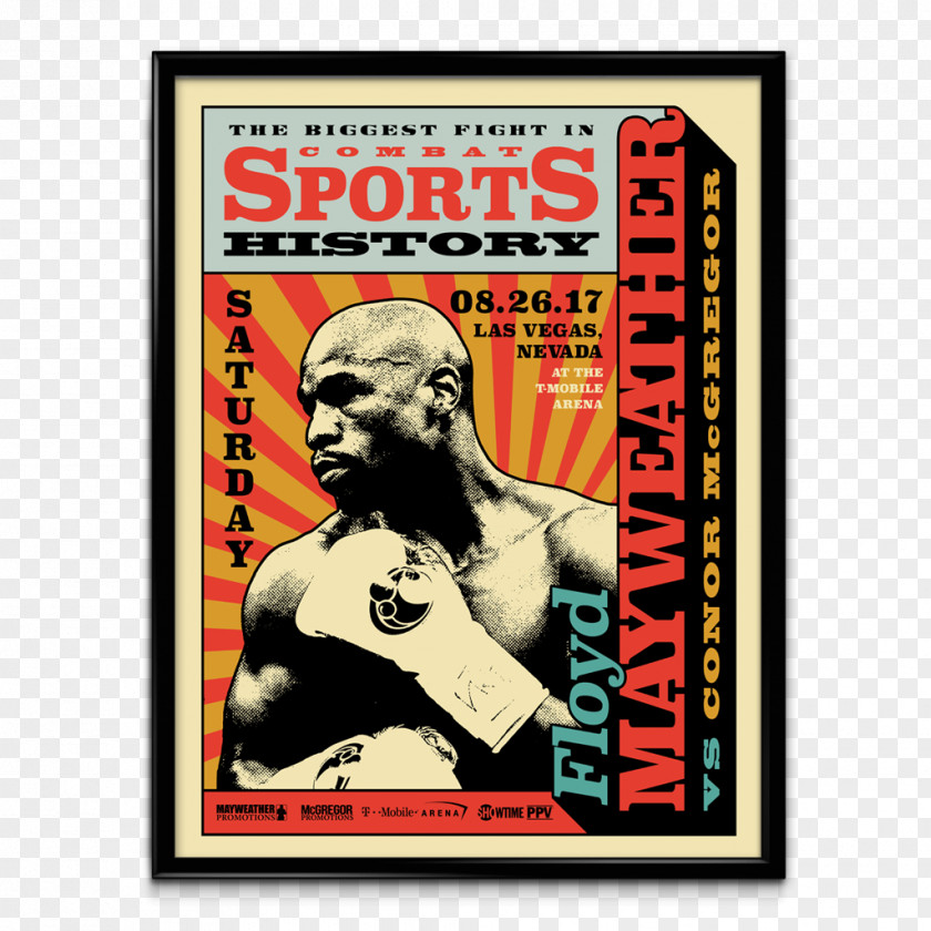 Plenty Of Money Floyd Mayweather Jr. Vs. Conor McGregor Marc J. Poster Las Vegas Boxing Pop-up Ad PNG