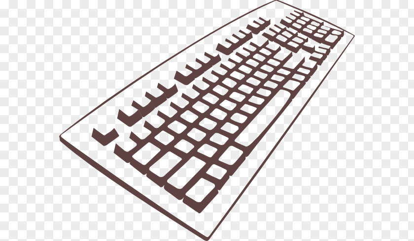 Simple Keyboard Computer Laptop Dell Clip Art PNG