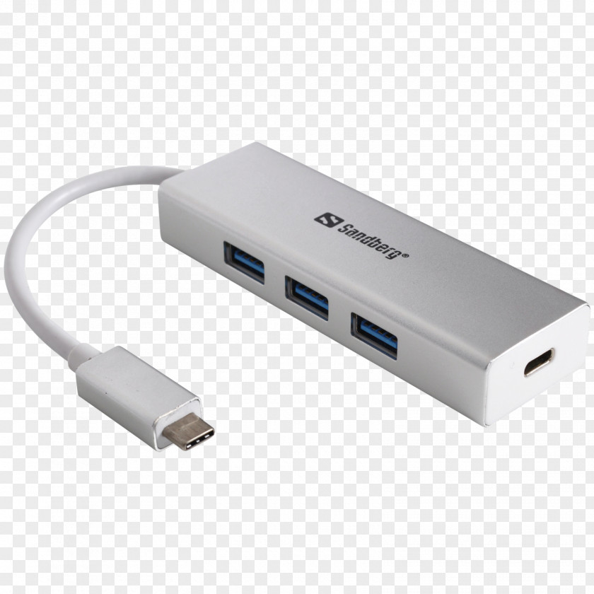 USB HDMI Adapter Ethernet Hub USB-C PNG