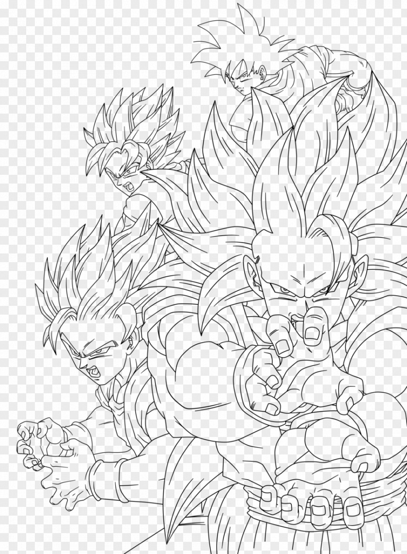 Goku Gotenks Vegeta Majin Buu Gogeta PNG