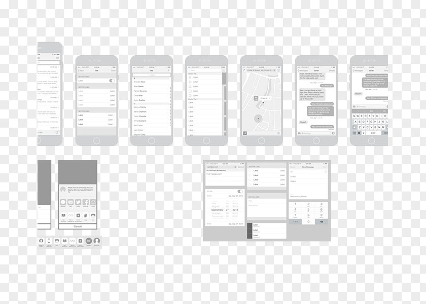 Phone APP Artwork Website Wireframe Mobile App Template IOS Web PNG