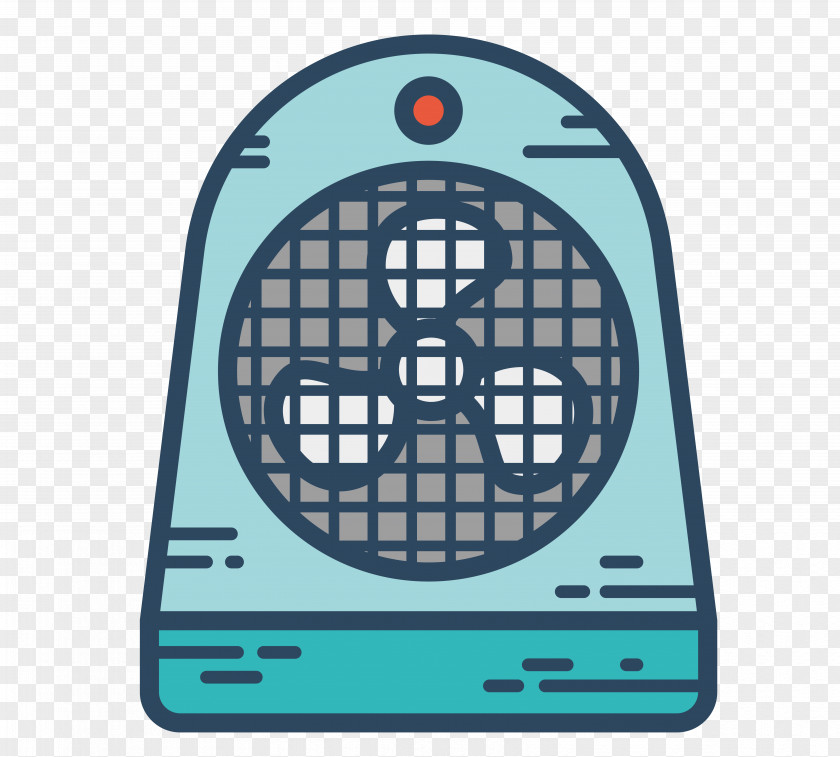 Vector Blue Fan Home Appliance Icon PNG