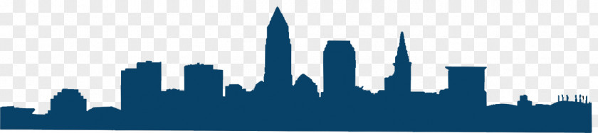 Silhouette Cleveland New York City Skyline Drawing PNG