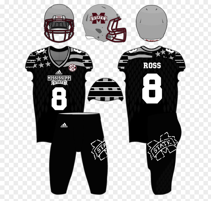 American Football Jersey Mississippi State Bulldogs Egg Bowl Ole Miss Rebels University PNG