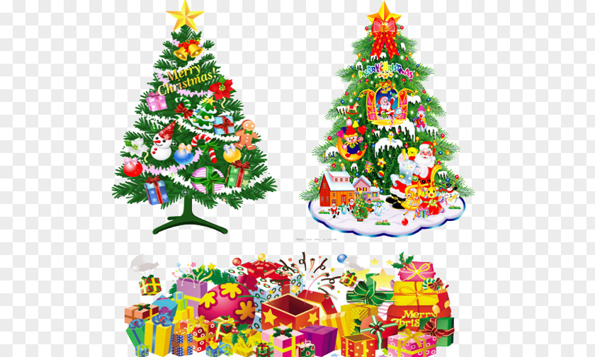 Christmas Tree Santa Claus Eve PNG