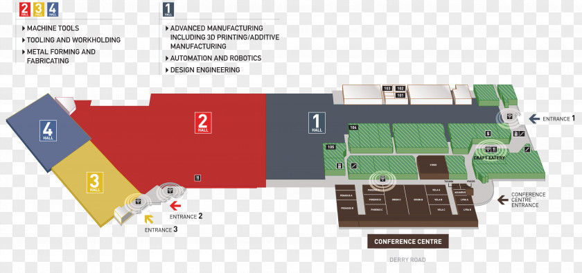 Exhibition Hall Design Advanced Manufacturing 3D Printing Technology Plan PNG