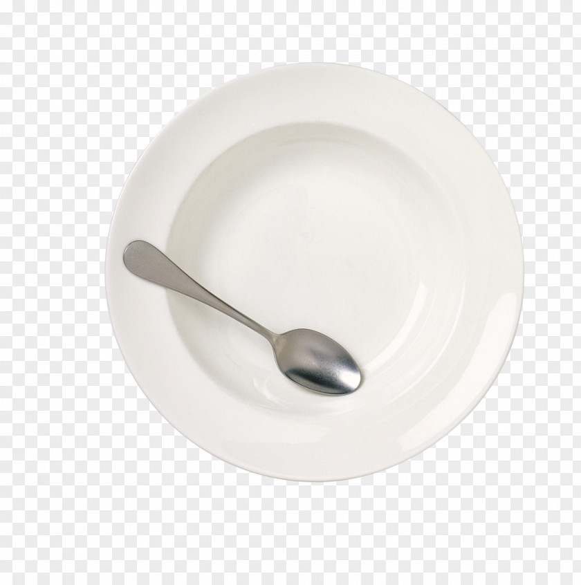 Plates And Spoons Of White Porcelain Tablespoon Plate Soup Spoon PNG
